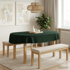 vidaXL Table Cloth Rectangular 5 pcs Dark Green