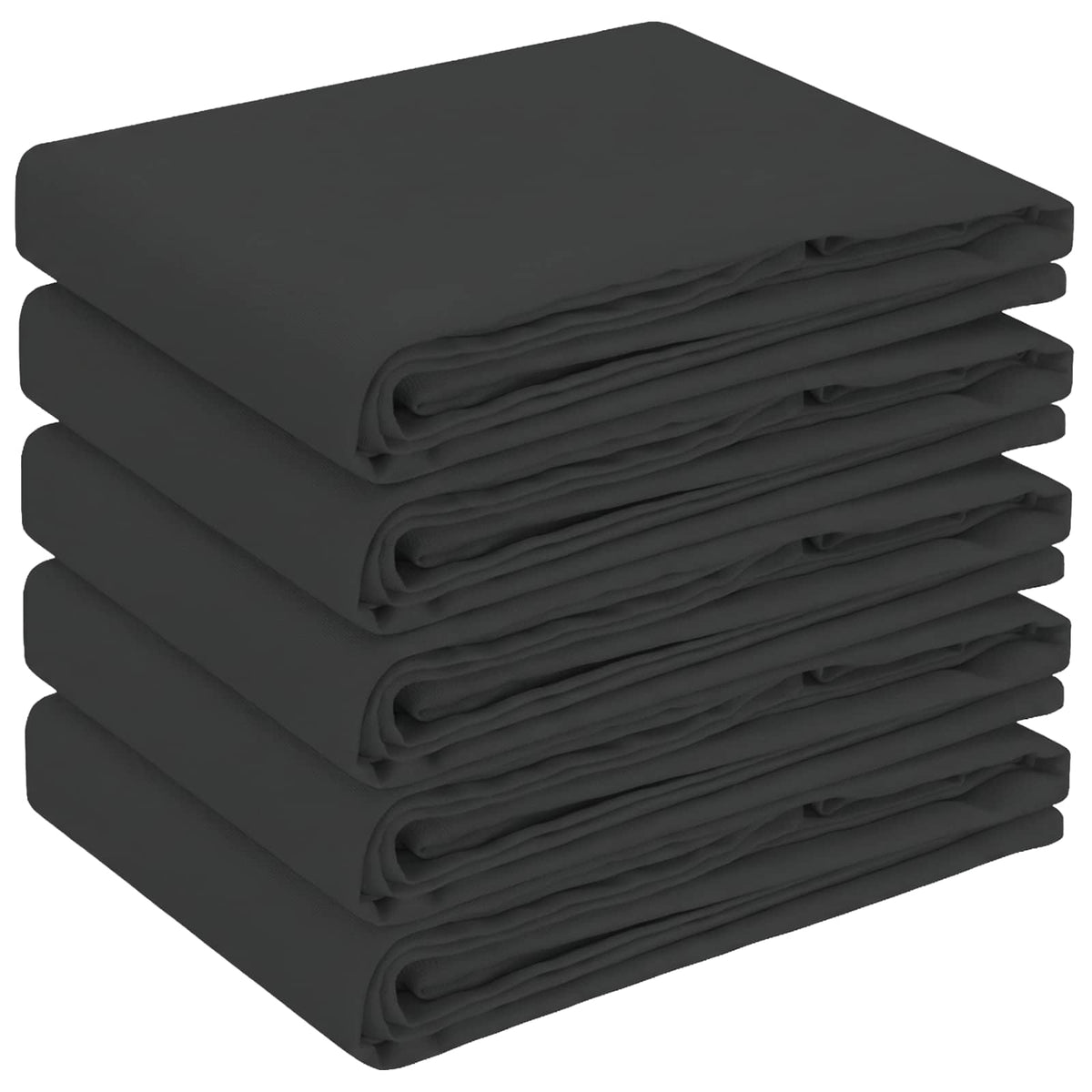 vidaXL Table Cloth 5 pcs Rectangular Dark Grey 110 x 140 cm Polyester 2