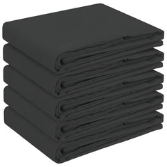 vidaXL Table Cloth 5 pcs Rectangular Dark Grey 110 x 140 cm Polyester 2