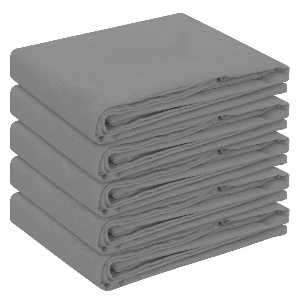 vidaXL Table Cloth 5 pcs Rectangular Light Grey 110 x 140 cm Polyester 2