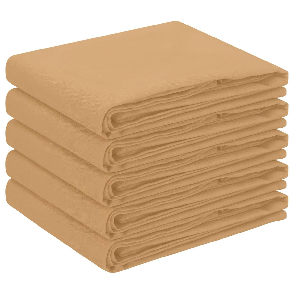 vidaXL Table Cloth 5 pcs Rectangular Beige 110 x 140 cm Polyester 2