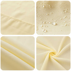 vidaXL Table Cloth 5 pcs Cream White 110 x 140 cm Polyester 6