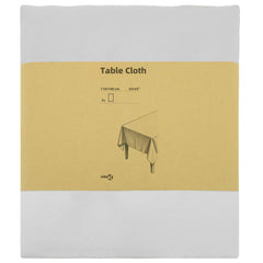 Table Cloth Polyester Rectangular 5 White 110 x 140 cm