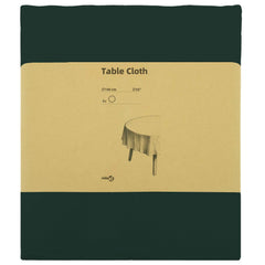 vidaXL Table Cloth 5 pcs Dark Green Dia. 140 cm Polyester Round 3