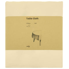 Table Cloth Polyester 5 Cream white Ø 140 cm