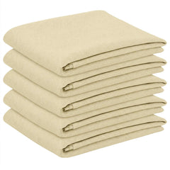 vidaXL Table Cloth 5 pcs Square Cream White 110 x 110 cm 2