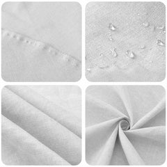 vidaXL Table Cloth 5 pcs White 110 x 110 cm Square 6