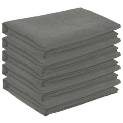 vidaXL Table Cloth 5 pcs Rectangular Light Grey 110 x 140 cm 2