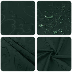 vidaXL Table Cloth 5 pcs Rectangular Dark Green 110 x 140 cm 6