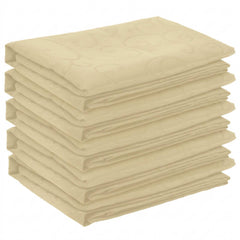 vidaXL Table Cloth 5 pcs Rectangular Cream White 110 x 140 cm 2