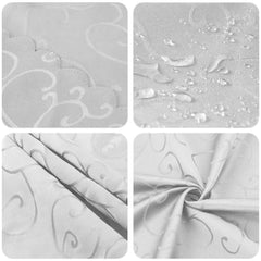vidaXL Table Cloth 5 pcs Rectangular White 110 x 140 cm 6
