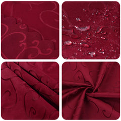 vidaXL Table Cloth 5 pcs Rectangular Wine Red 110 x 140 cm 6