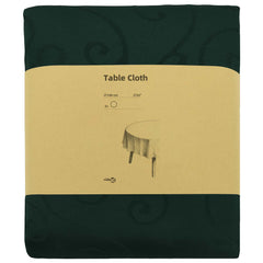 Table Cloth Rectangular 5 Dark green Ø 140 cm