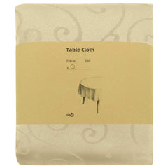 Table Cloth Rectangular 5 Cream white Ø 140 cm