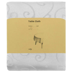 Table Cloth Rectangular 5 White Ø 140 cm