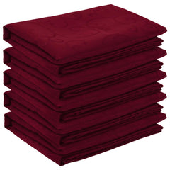 vidaXL Table Cloth 5 pcs Wine Red Dia. 140 cm Round 2