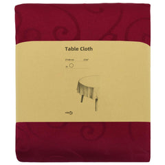 Table Cloth Rectangular 5 Wine red Ø 140 cm