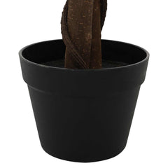 vidaXL Artificial Ficus Plant Green 85 x 18 x 160 cm Fabric and Wood 5