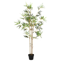 vidaXL Artificial Bambo Tree Green 55 x 16 x 150 cm Fabric and Bamboo 2