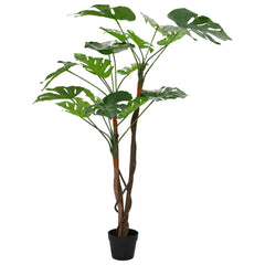 vidaXL Artificial Monstera Plant Green 70 x 16 x 130 cm 2
