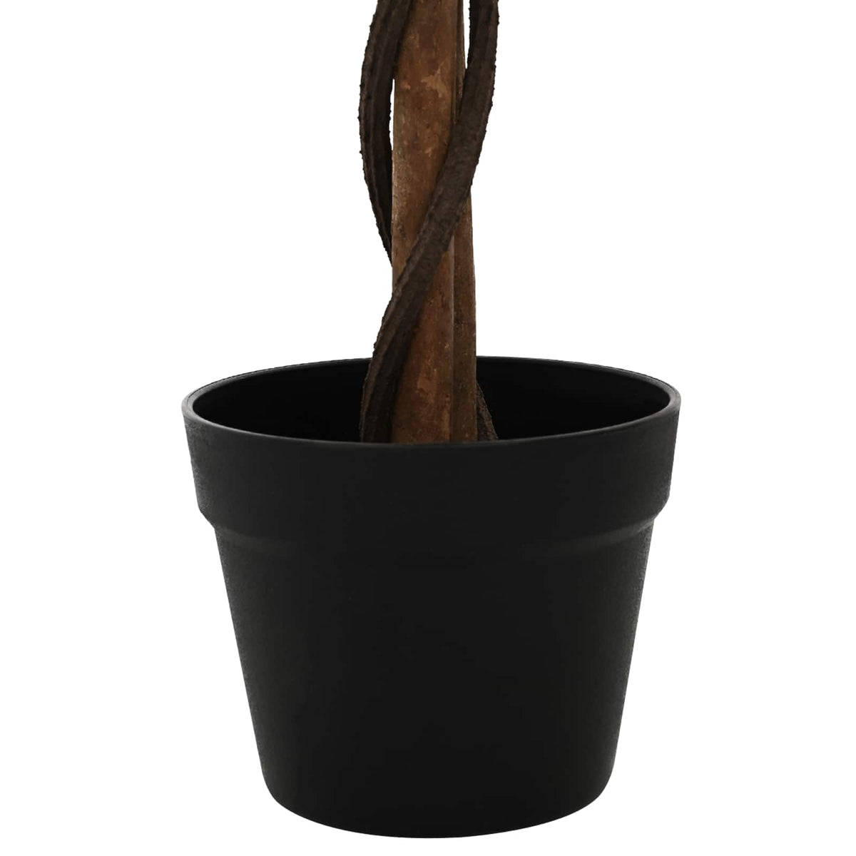 vidaXL Artificial Ficus Plant Green 90 x 16 x 110 cm Fabric and Wood 4