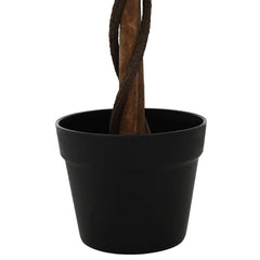 vidaXL Artificial Ficus Plant Green 90 x 16 x 110 cm Fabric and Wood 4