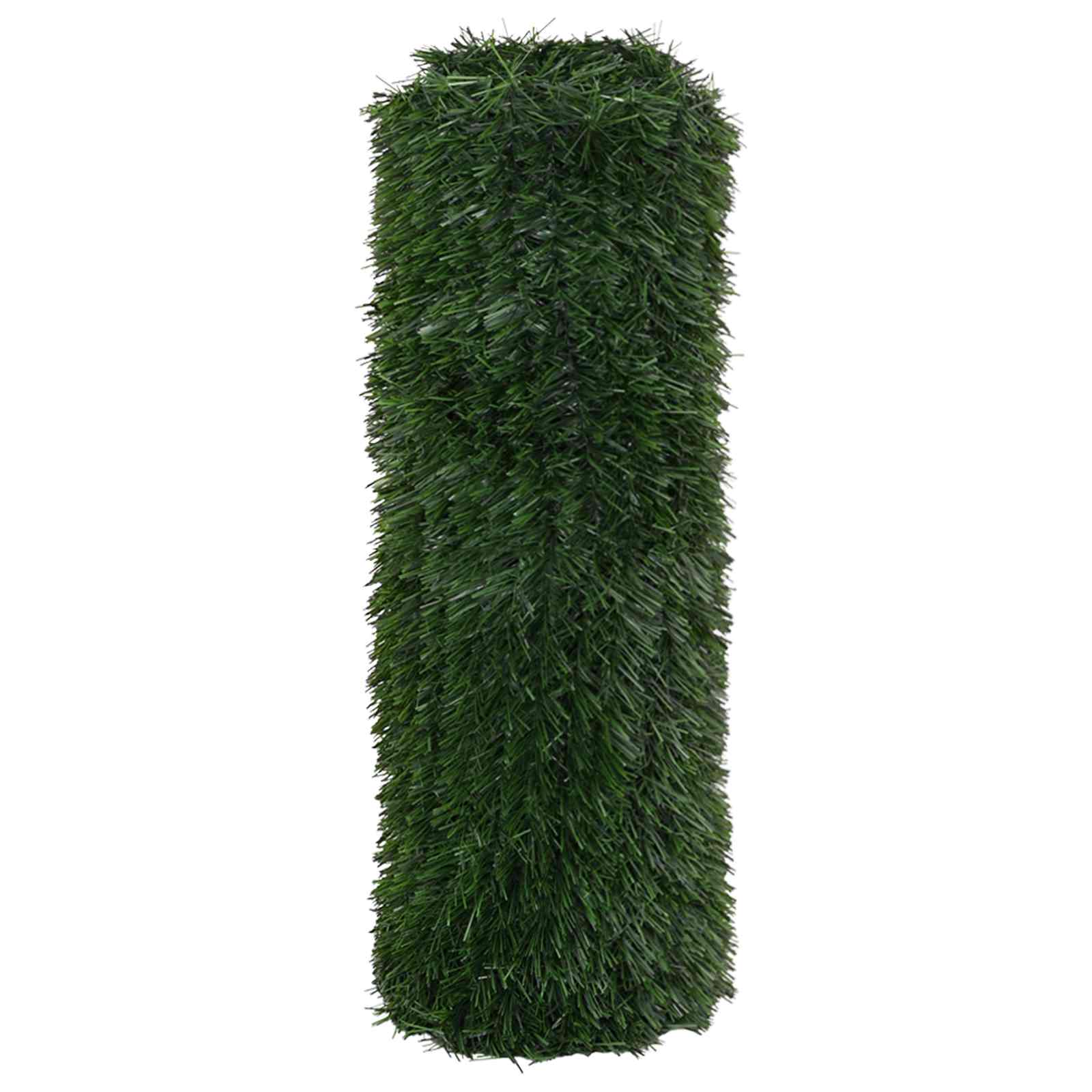 vidaXL Artificial Fence Dark Green 1 x 3 m PVC and Steel 3