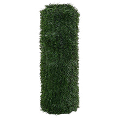 vidaXL Artificial Fence Dark Green 1 x 6 m PVC and Steel 3