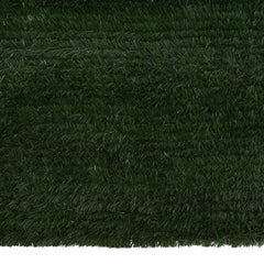 vidaXL Artificial Fence Dark Green 1.5 x 3 m PVC and Steel 4