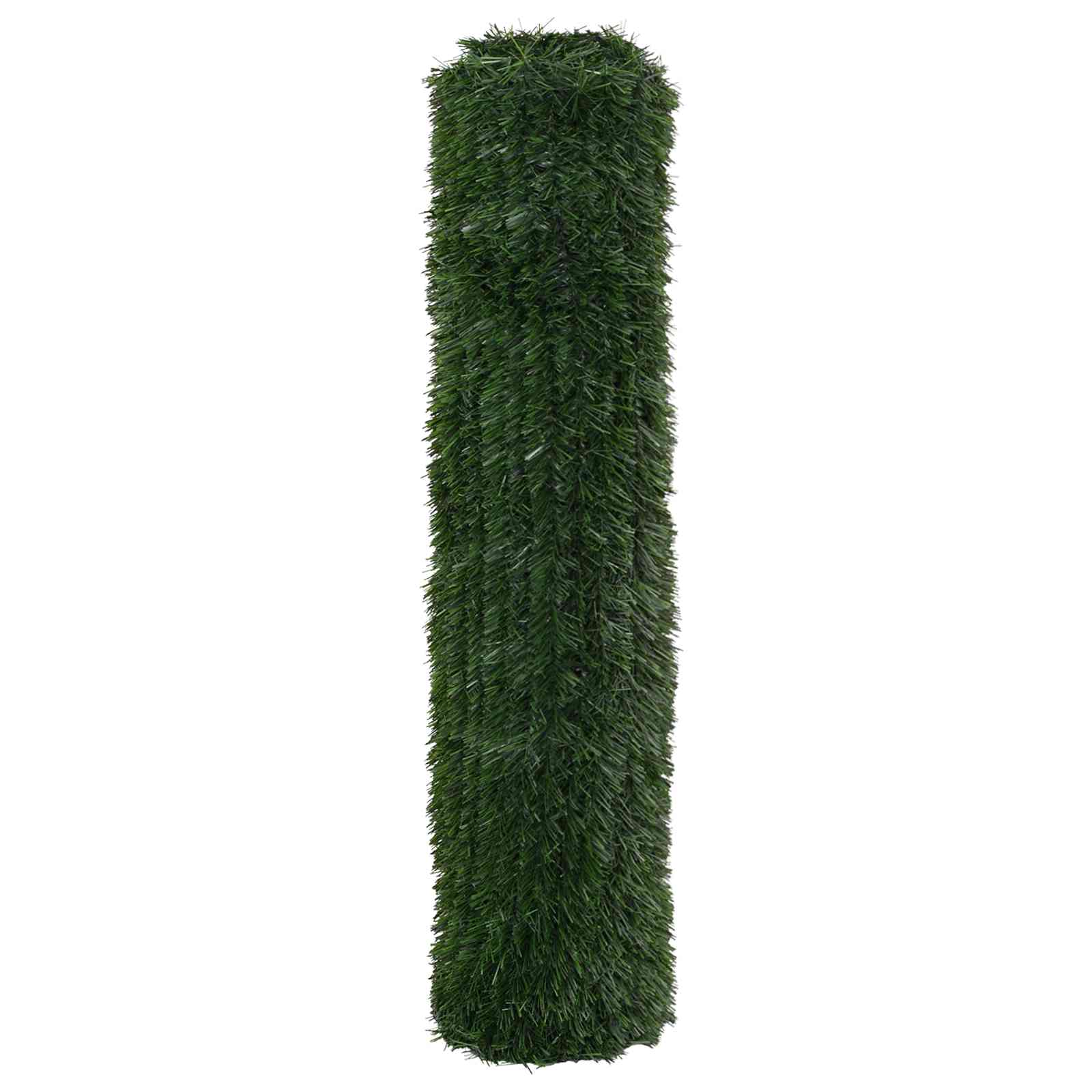 vidaXL Artificial Fence Dark Green 1.5 x 3 m PVC and Steel 3