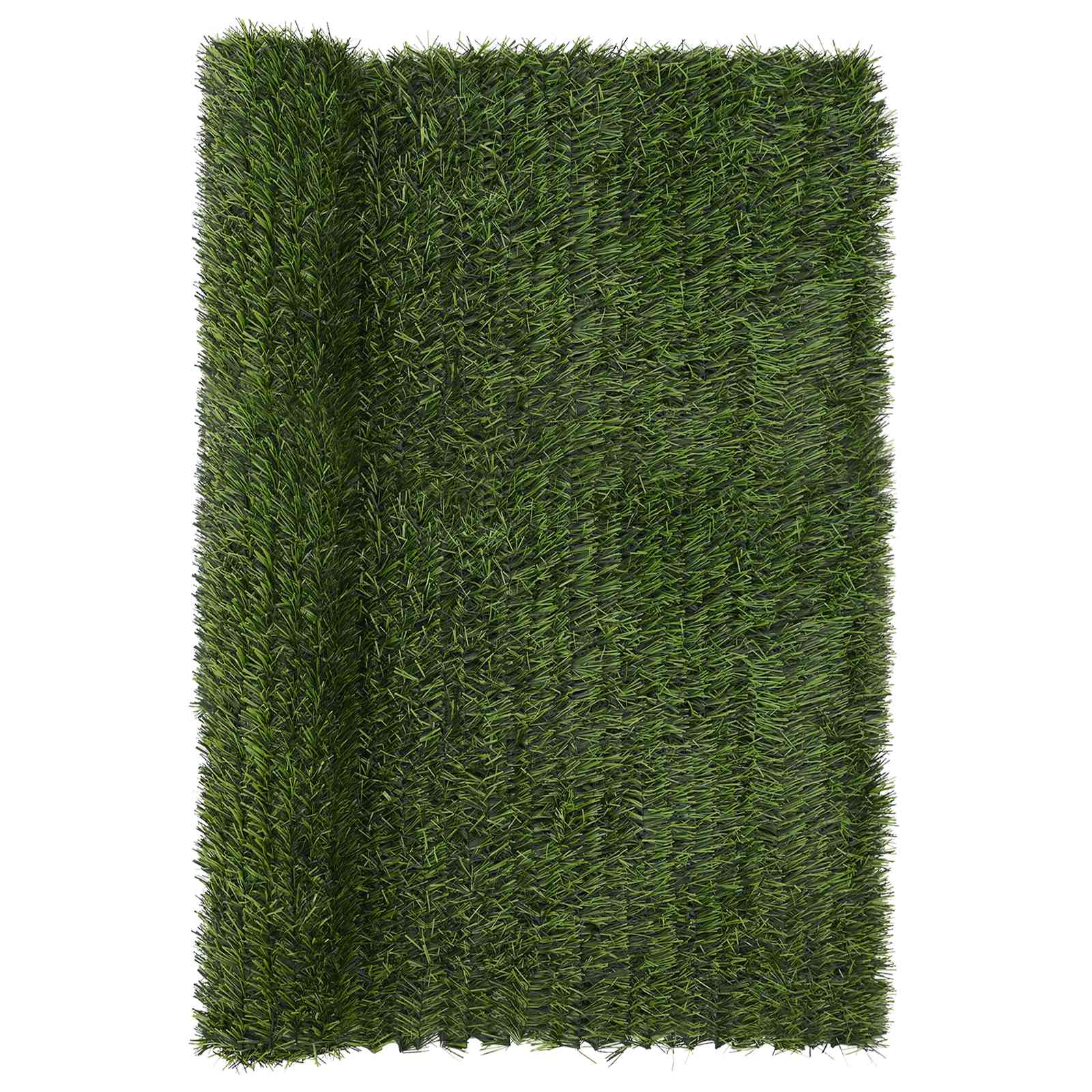 vidaXL Artificial Fence Light Green 1.5 x 3 m PVC and Steel 2