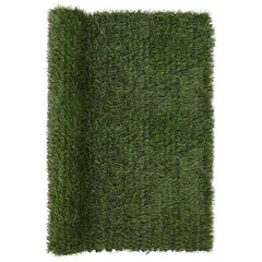 vidaXL Artificial Fence Light Green 1.5 x 3 m PVC and Steel 2