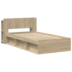 vidaXL Bed Frame with Storage Sonoma Oak 80 x 200 cm Engineered Wood 2