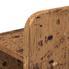 Bed Frame Storage Engineered Wood Centre Shelf Old
