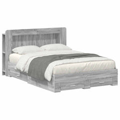 Bed Frame Storage Grey Sonoma