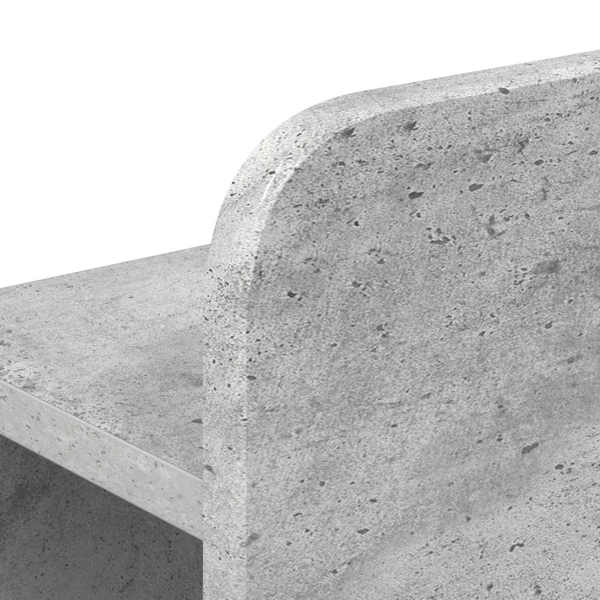 Bed Frame Storage Centre Shelf Concrete grey
