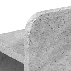 Bed Frame Storage Centre Shelf Concrete grey