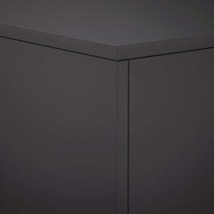 Plant Stand 30 x 30 x 40 cm Steel Black 1x (30 x 30 x 40 cm)