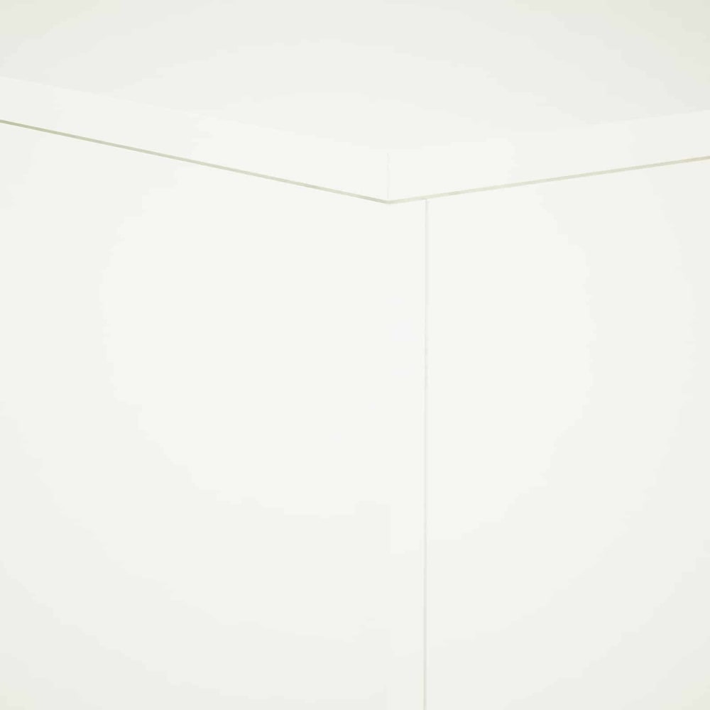 Plant Stand 30 x 30 x 40 cm Steel White 1x (30 x 30 x 40 cm)