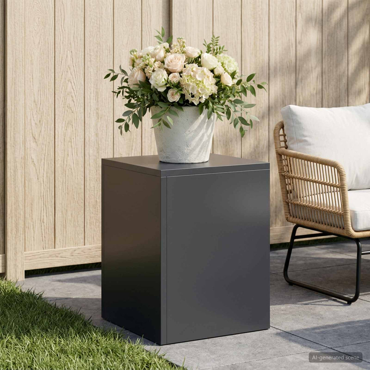Plant Stand Anthracite Stainless Steel