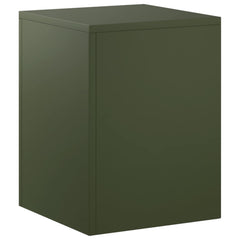 Plant Stand 2 pcs 30 x 30 x 40 cm Steel Olive Green 1x (30 x 30 x 40 cm)