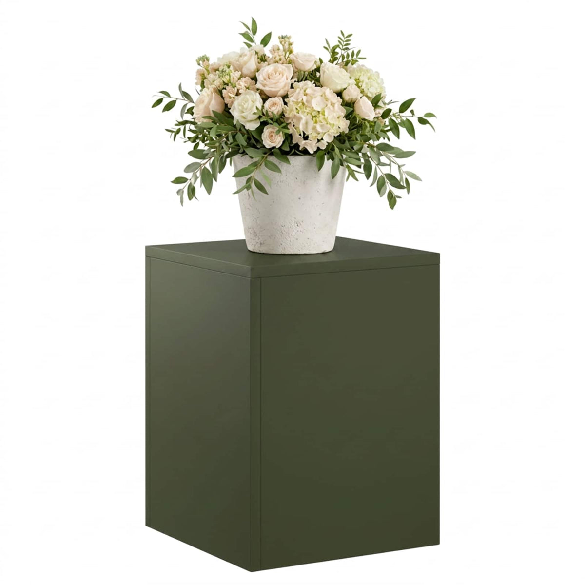vidaXL Plant Stand Olive Green 30 x 30 x 40 cm Weathering Steel 3