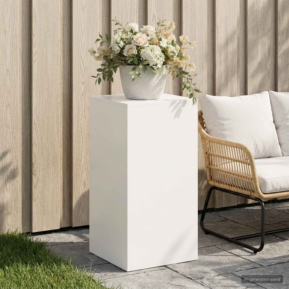 Plant Stand 30 x 30 x 40 cm Steel White 1x (40 x 40 x 80 cm)