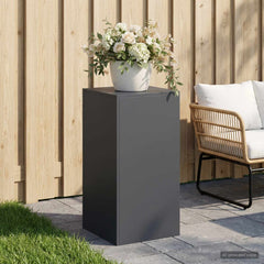 Plant Stand 2 pcs 24 x 24 x 35 cm Steel Anthracite 1x (40 x 40 x 80 cm)