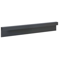vidaXL Garden Cover Profile 2 pcs 100 x 5 x 15 cm Steel Anthracite 5