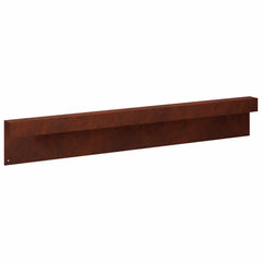 vidaXL Garden Cover Profile 2 pcs 100 x 5 x 15 cm Weathering Steel 6