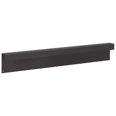 vidaXL Garden Cover Profile 2 pcs 100 x 6 x 15 cm Steel Black 5