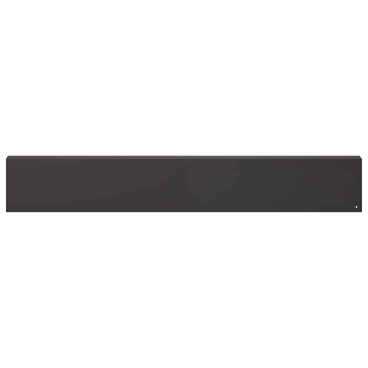 vidaXL Garden Cover Profile 2 pcs 100 x 6 x 15 cm Steel Black 3