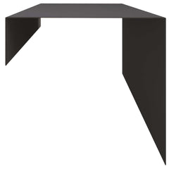 Garden Cover Profile 100 x 20 x 15 cm Steel 2 pcs Black