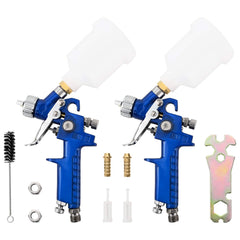vidaXL HVLP Paint Spray Gun Kits 125 ml Cup 0.5/0.8 mm Nozzles 125 ml 2